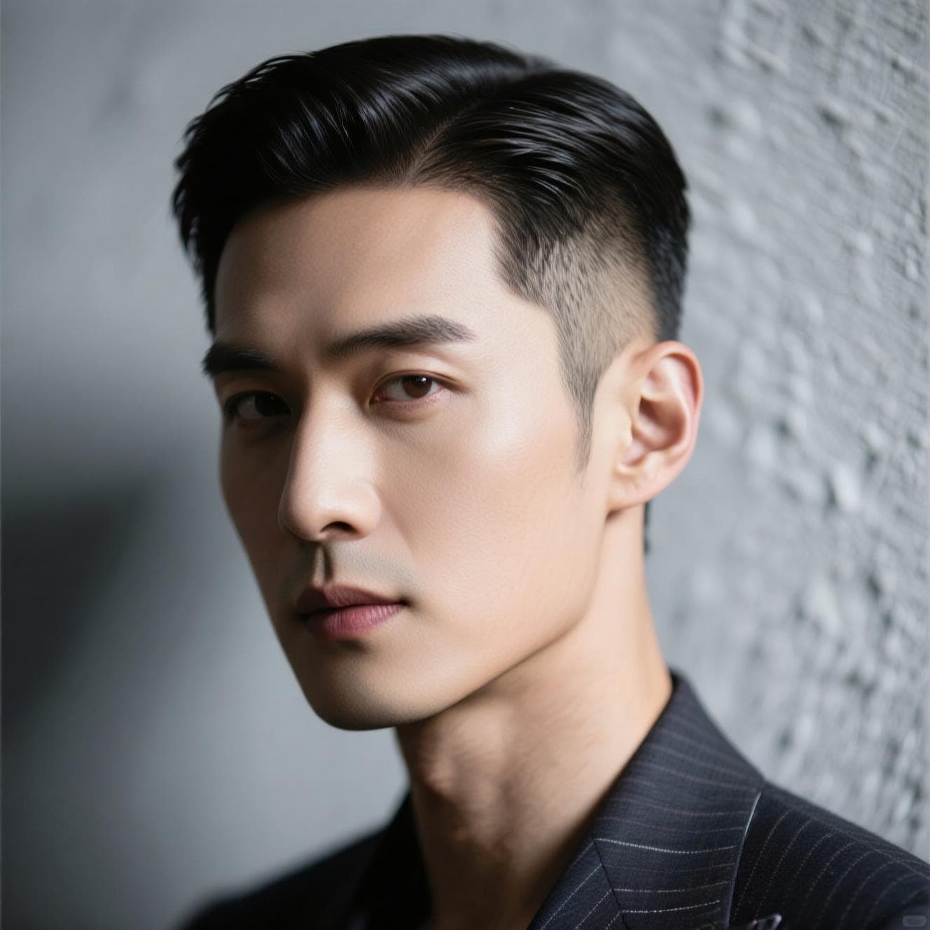 Close-up de um corte de cabelo moderno